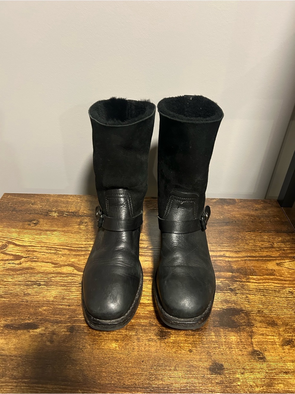 rag & bone Oliver Shearling Moto Boot
